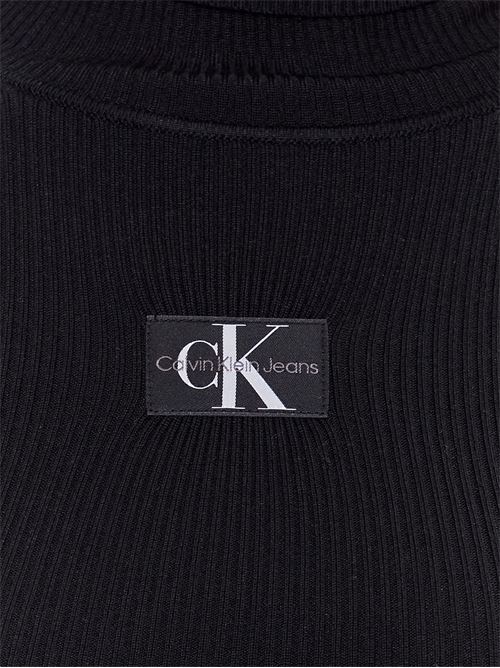 BADGE ROLL NECK SWEA CALVIN KLEIN JEANS | J20J221690/BEH